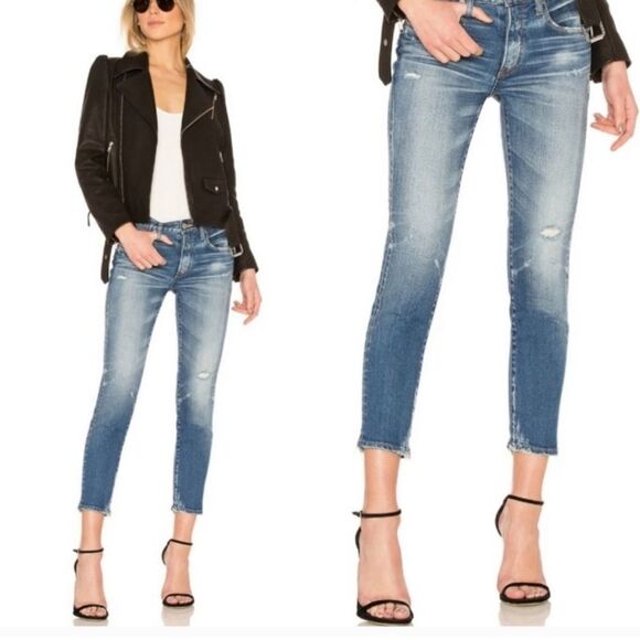 Moussy Vintage Saab Velma Skinny Ankle Women's Jeans Size 25 EUC - Picture 1 of 16
